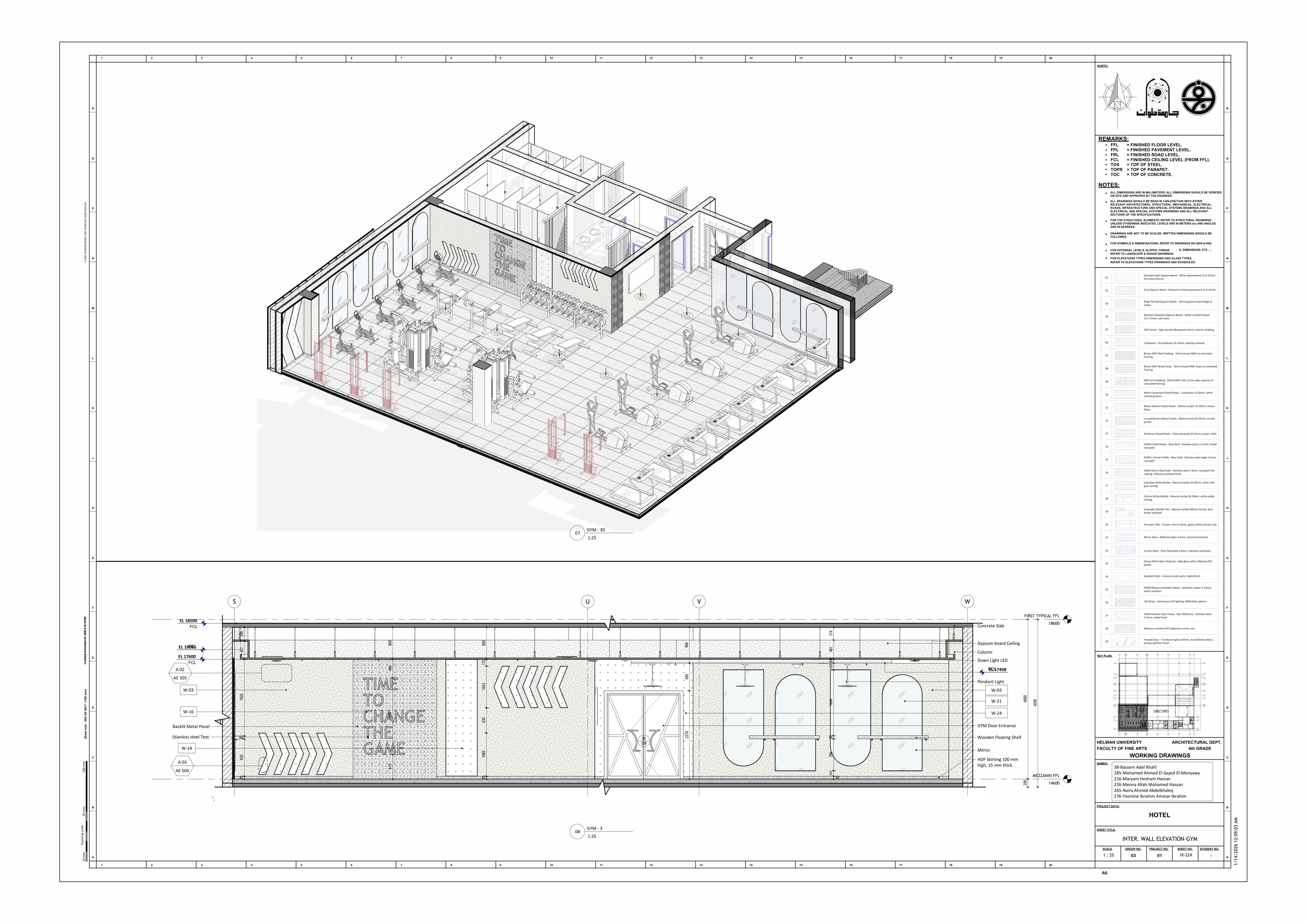 Blue Hotel | 3-Star Hotel Working Drawings-97