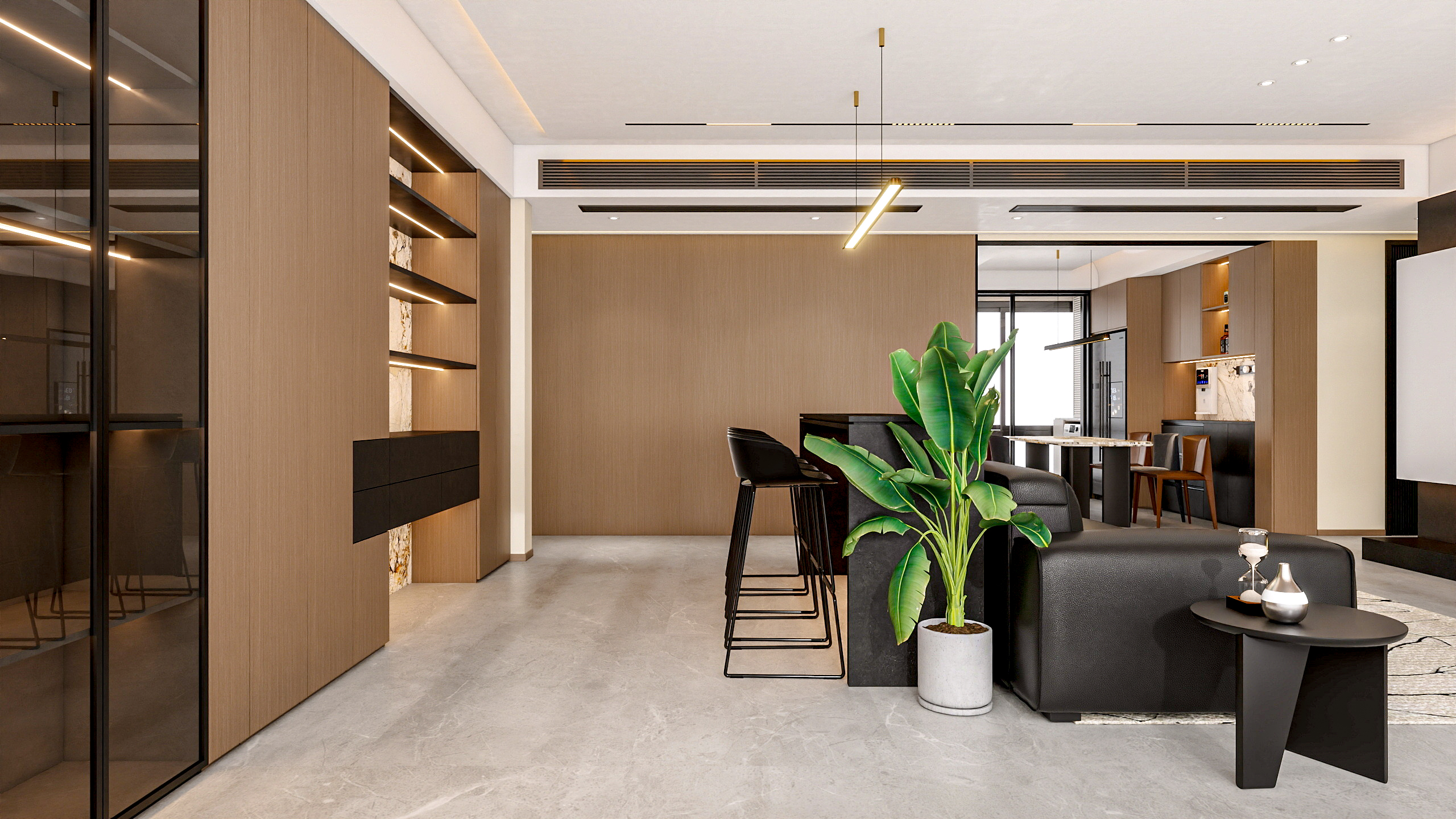 四川成都锦熙华庭鹭湾一号（138平方意式极简三居室）-12