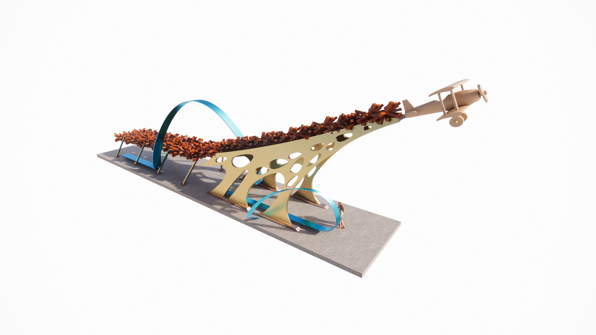 飞行员，雕塑，BGA丨axios_architecture-2