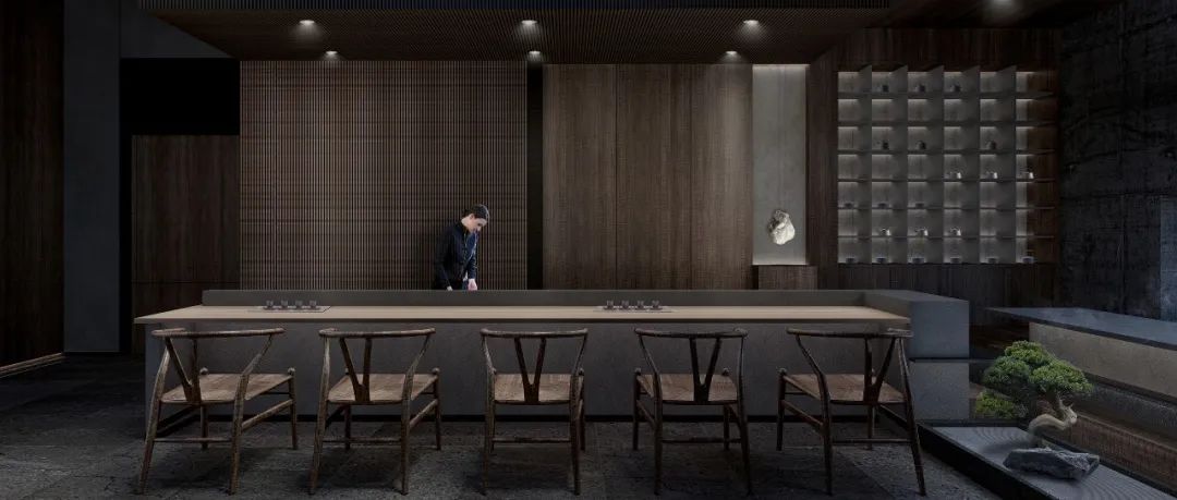 康定斯基灵感几何咖啡厅丨源里源外设计-57