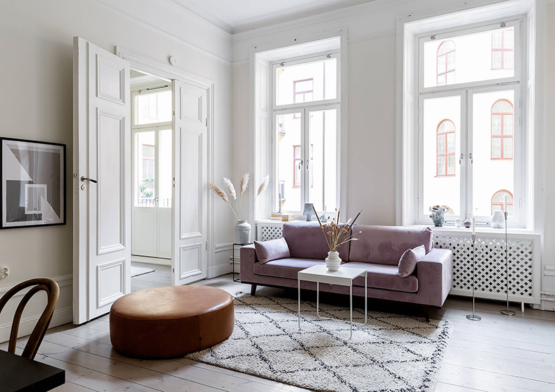 斯德哥尔摩奇妙粉色调两居室-3