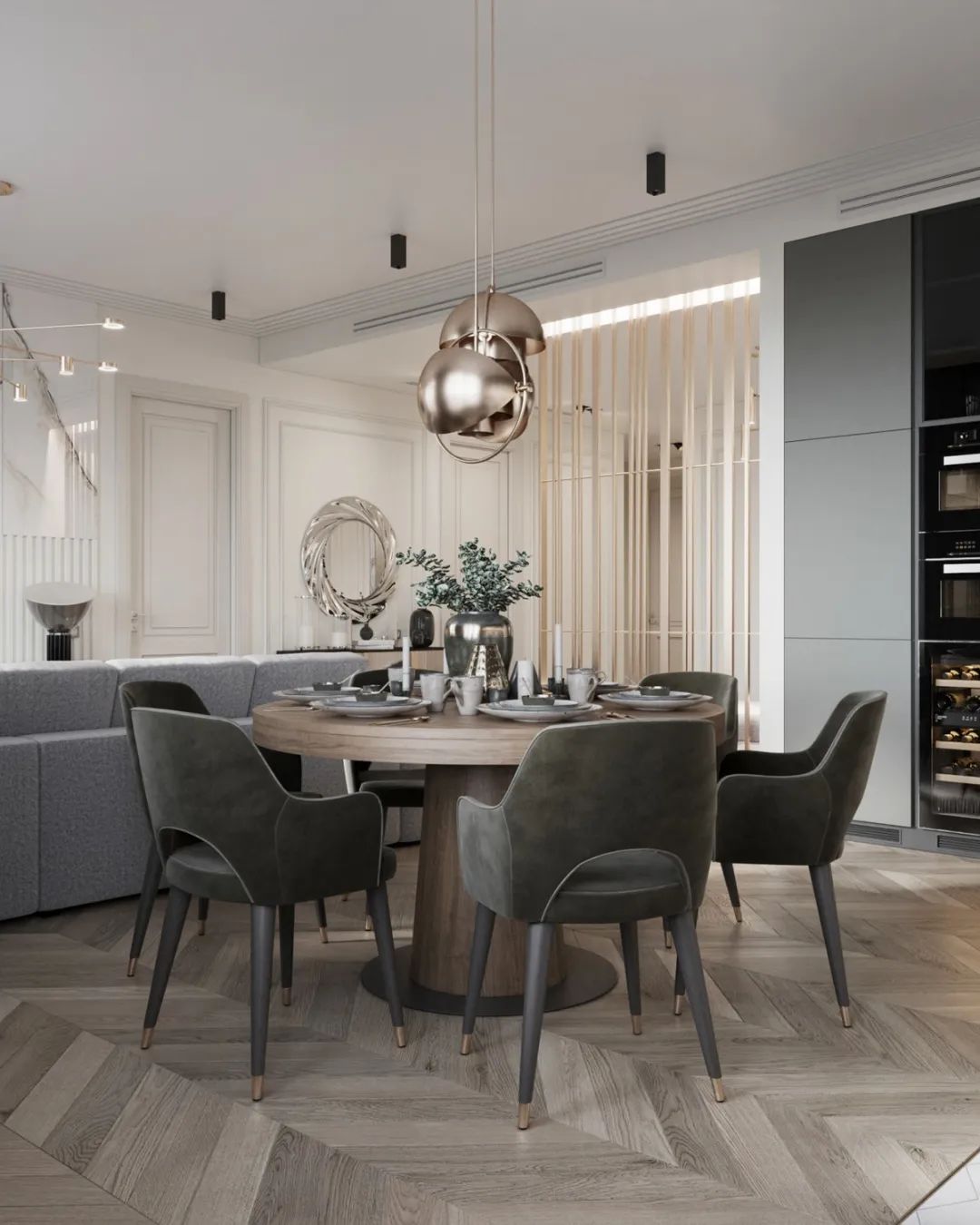 现代灰白风的居住空间-8