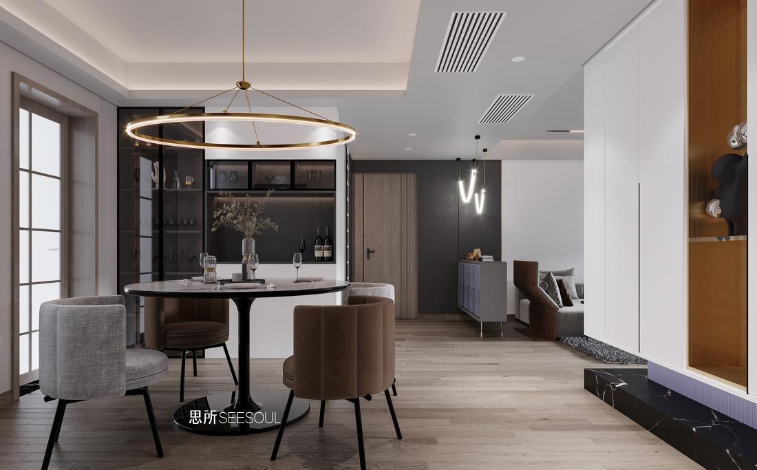 株洲 湘水湾现代平层设计-3