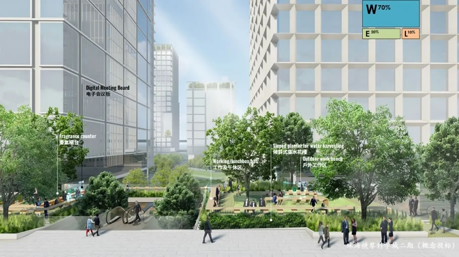 横琴科学城 · 新型高科技办公环境的生态科技设计丨中国珠海丨亚创中心 SED+,日本建筑大师坂本一成团队-19