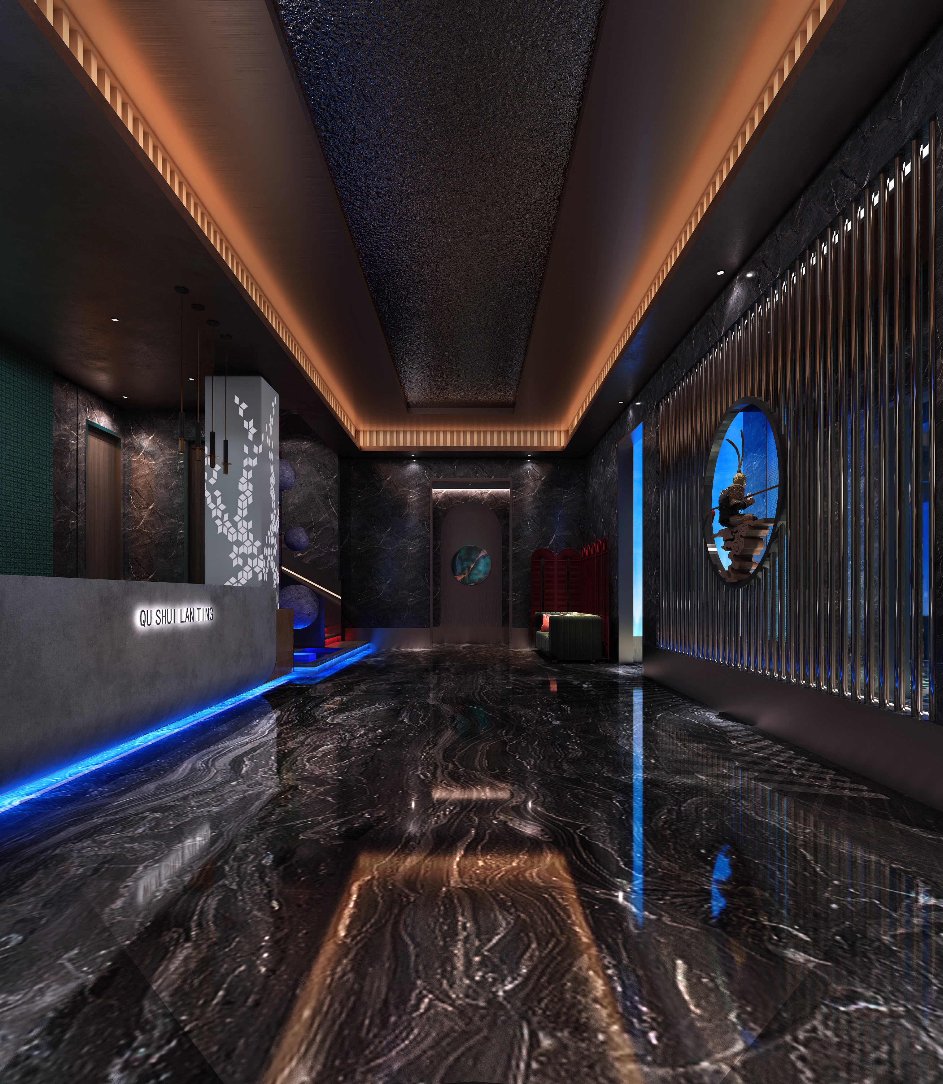 曲水兰亭足道会所丨中国山西丨一峪空间-2