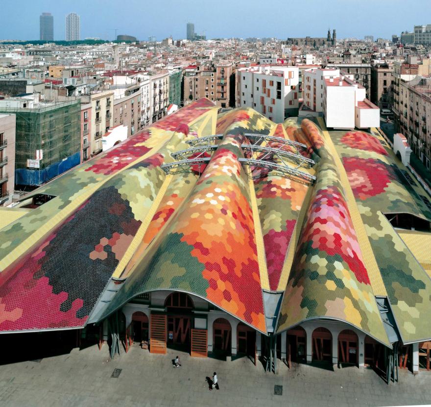 巴塞罗那圣卡塔琳娜市场,旧建筑新生命-8