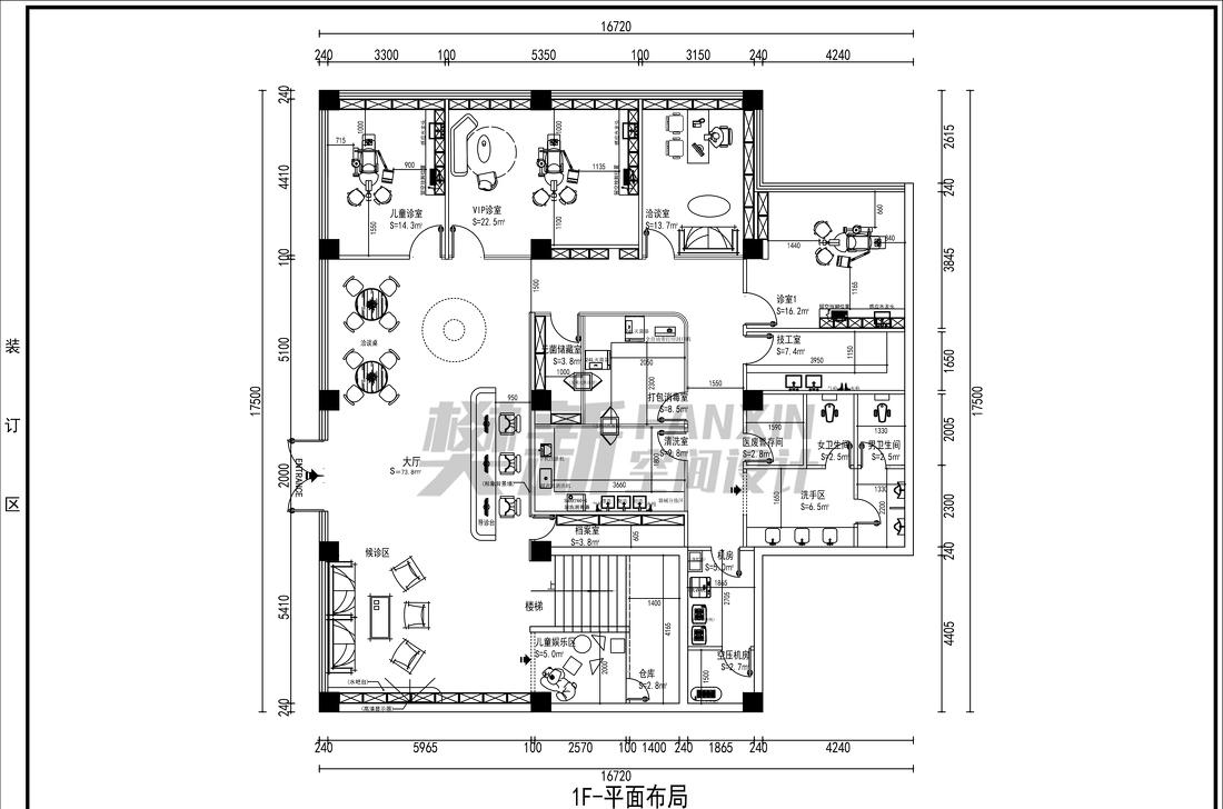 成都市口腔医院装修设计公司—樊新空间设计-8