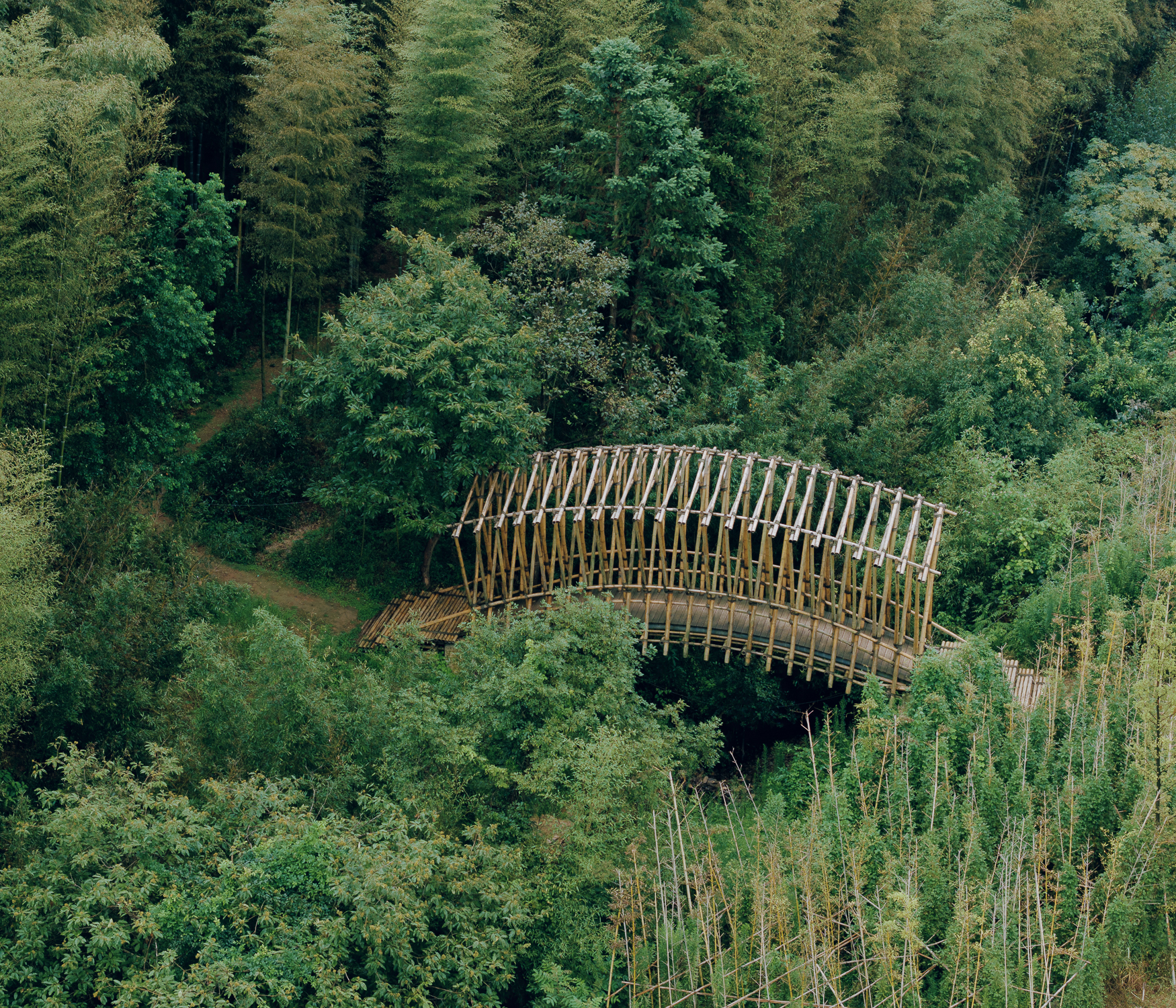 Qingshan village bamboo bridge-14