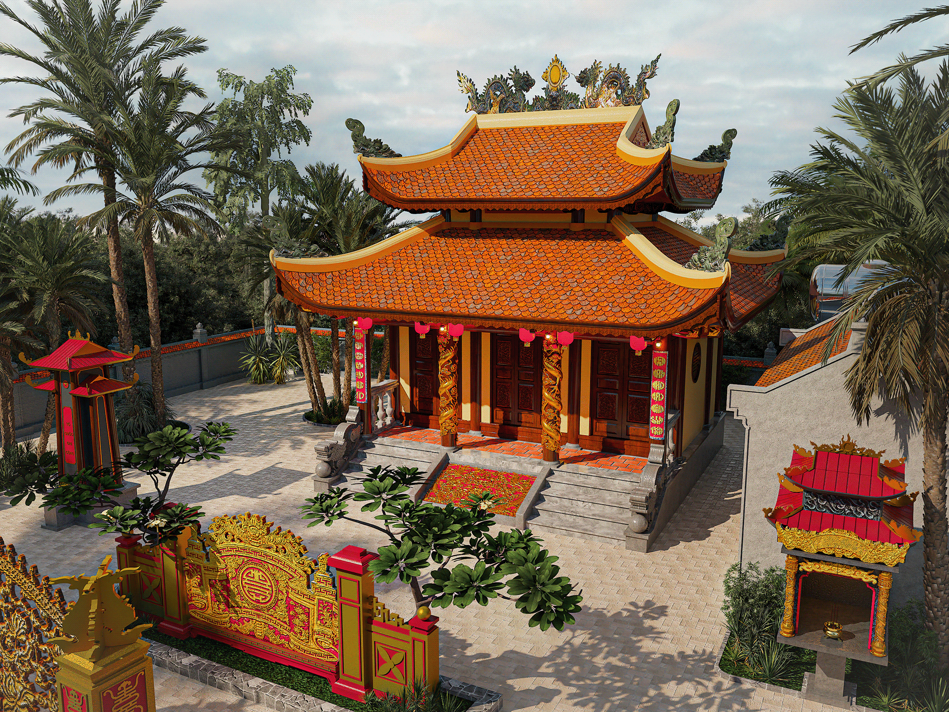 河静祖庙设计项目丨越南丨与Jane To's Team合作,Phuong Red参与-21