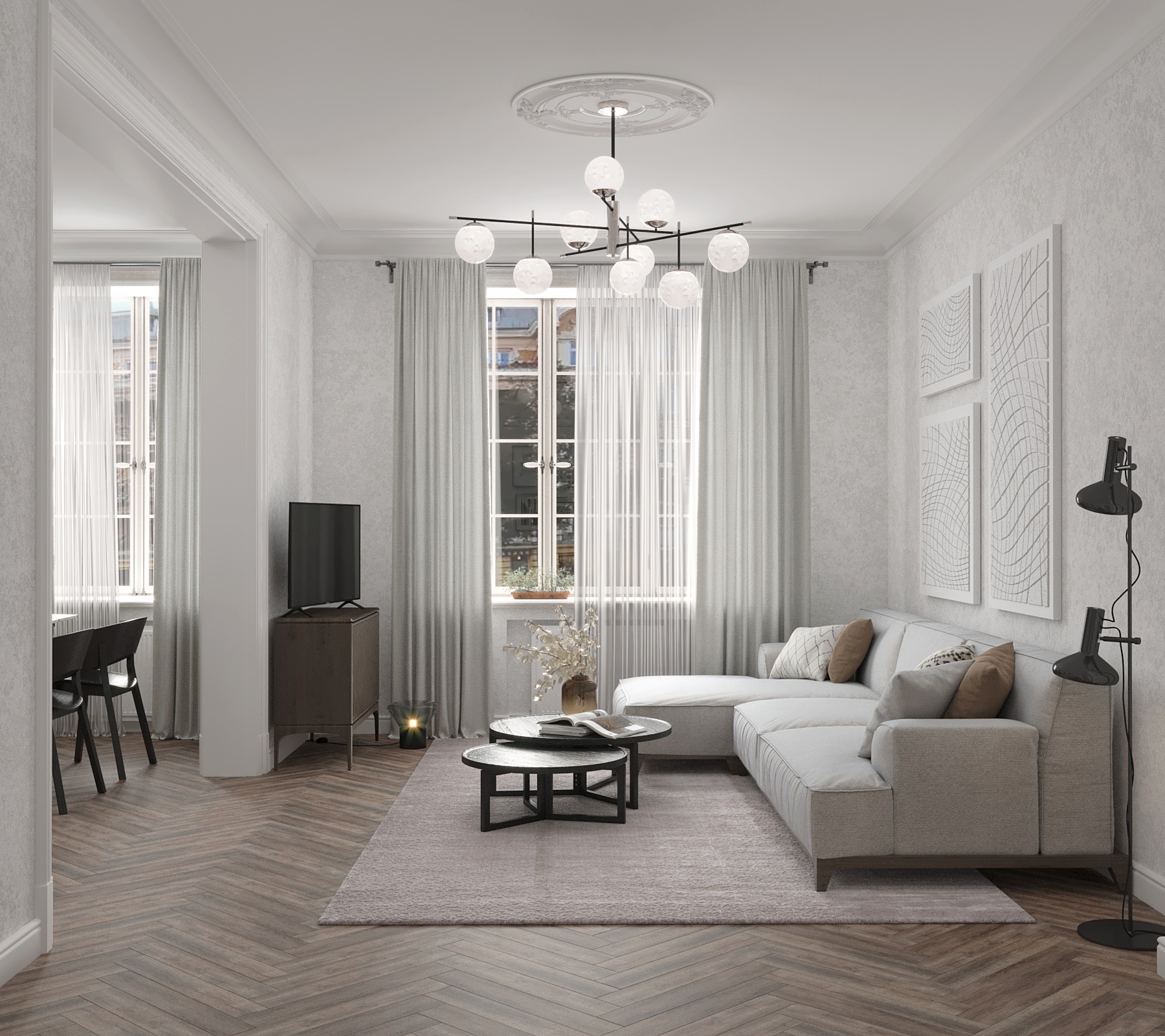 Apartment visualization in Wroclaw-3