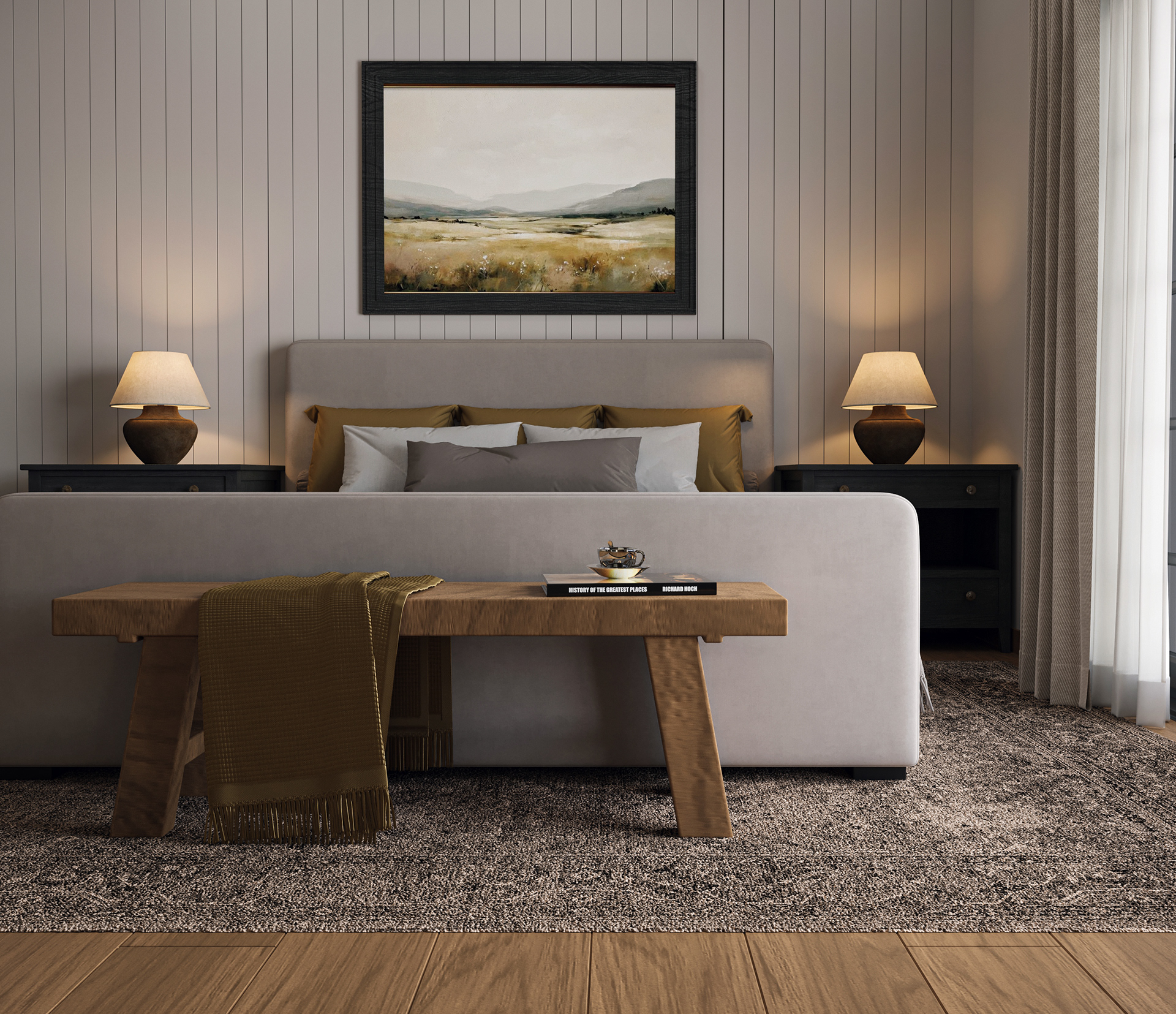 English Farm–Style Holiday Bedroom Design | UAE-11