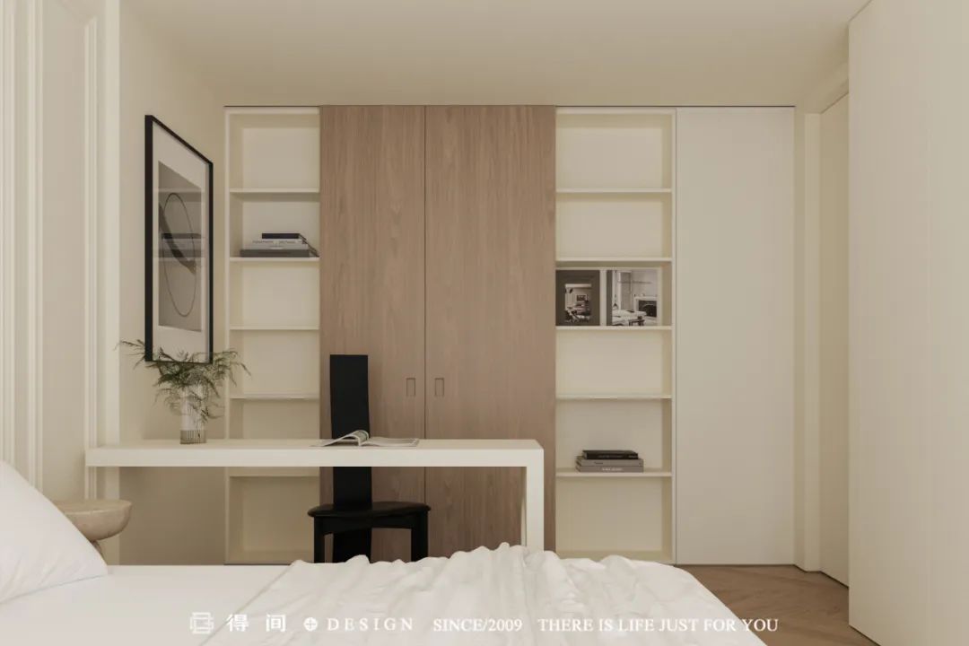 得间设计 | 静谧中自然生长着的奶油极简宅-52