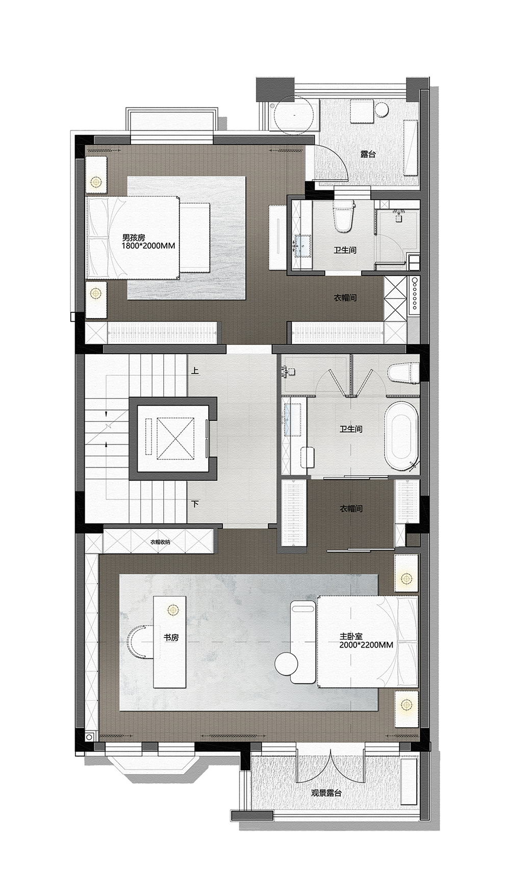 353㎡简奢豪宅丨岳蒙设计-65