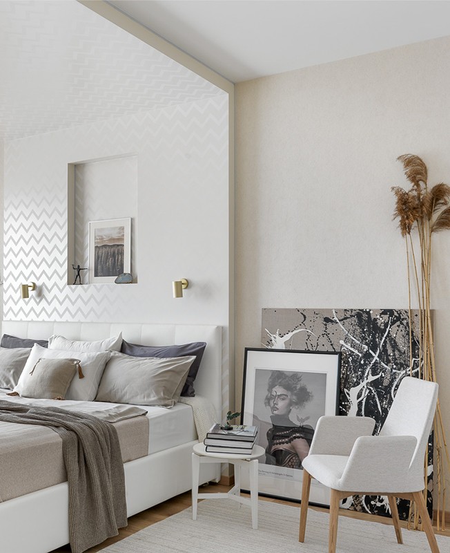 莫斯科北欧风公寓 | 极简白色小户型设计-2