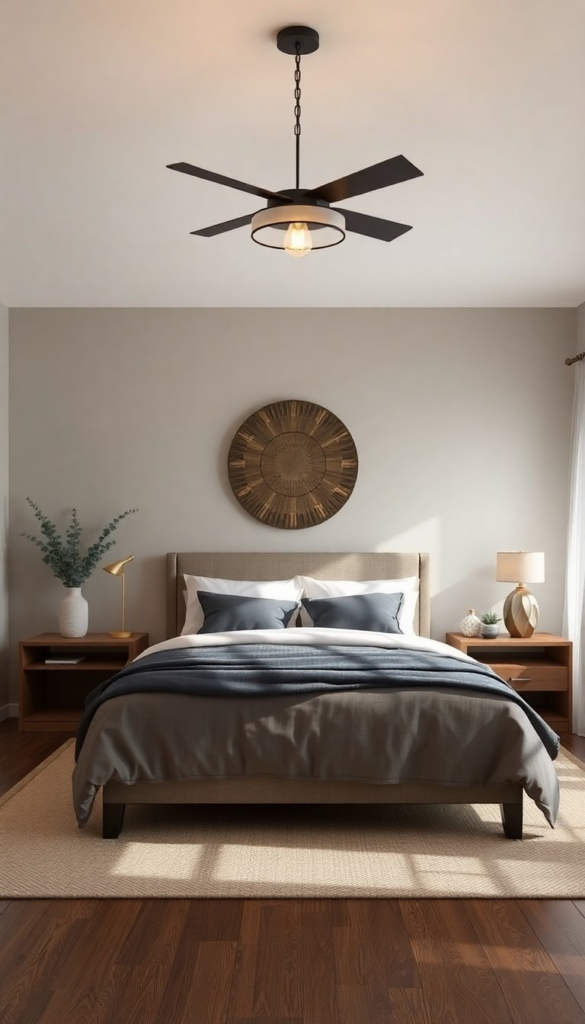 现代西方风格宁静卧室设计案例-37