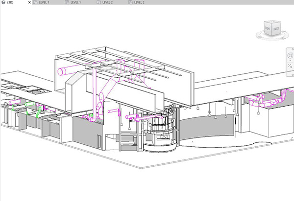 Restaurant Laser Scanning at Caesar's Palace Hotel-1