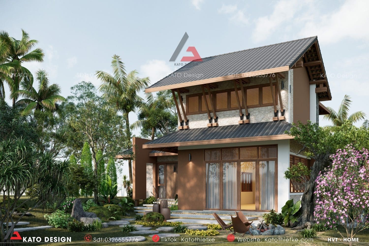 天别墅（这里TIẾN根据越南语发音音译为天，具体可根据实际对应的含义调整） 丨KATO THIẾT KẾ-3