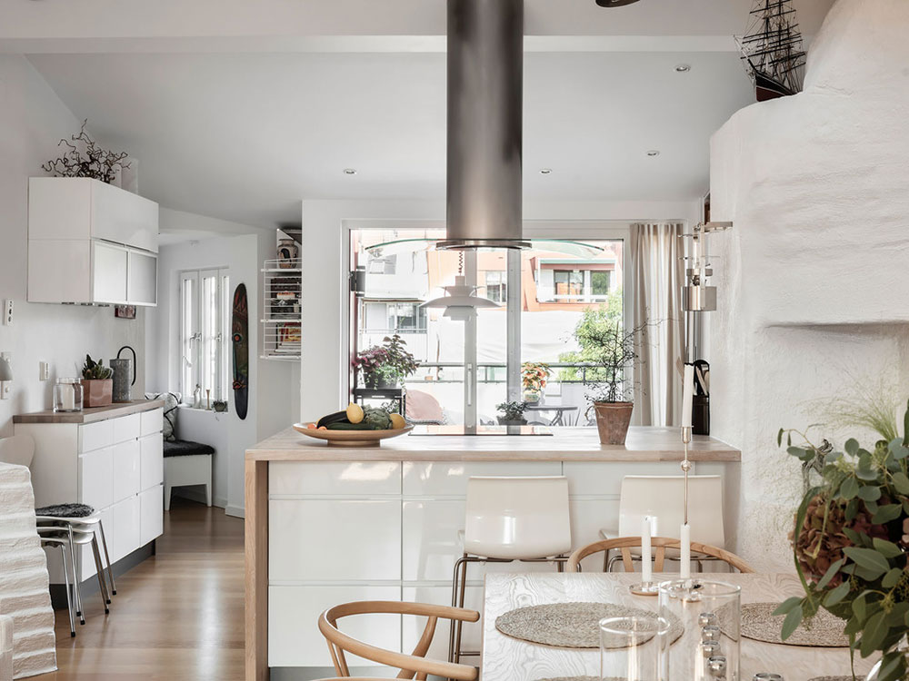 哥德堡明亮宽敞的顶层公寓设计-23