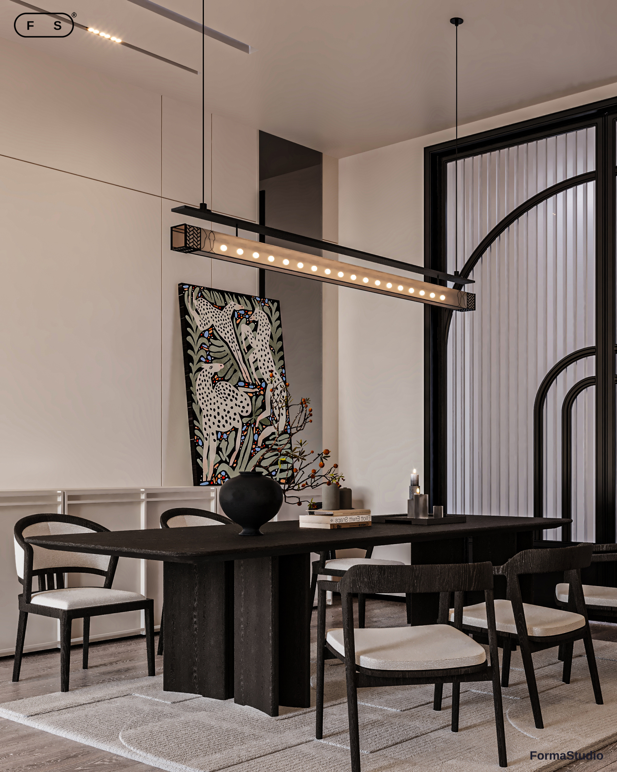 现代简约接待区（餐饮与起居空间）设计丨Forma studio-18