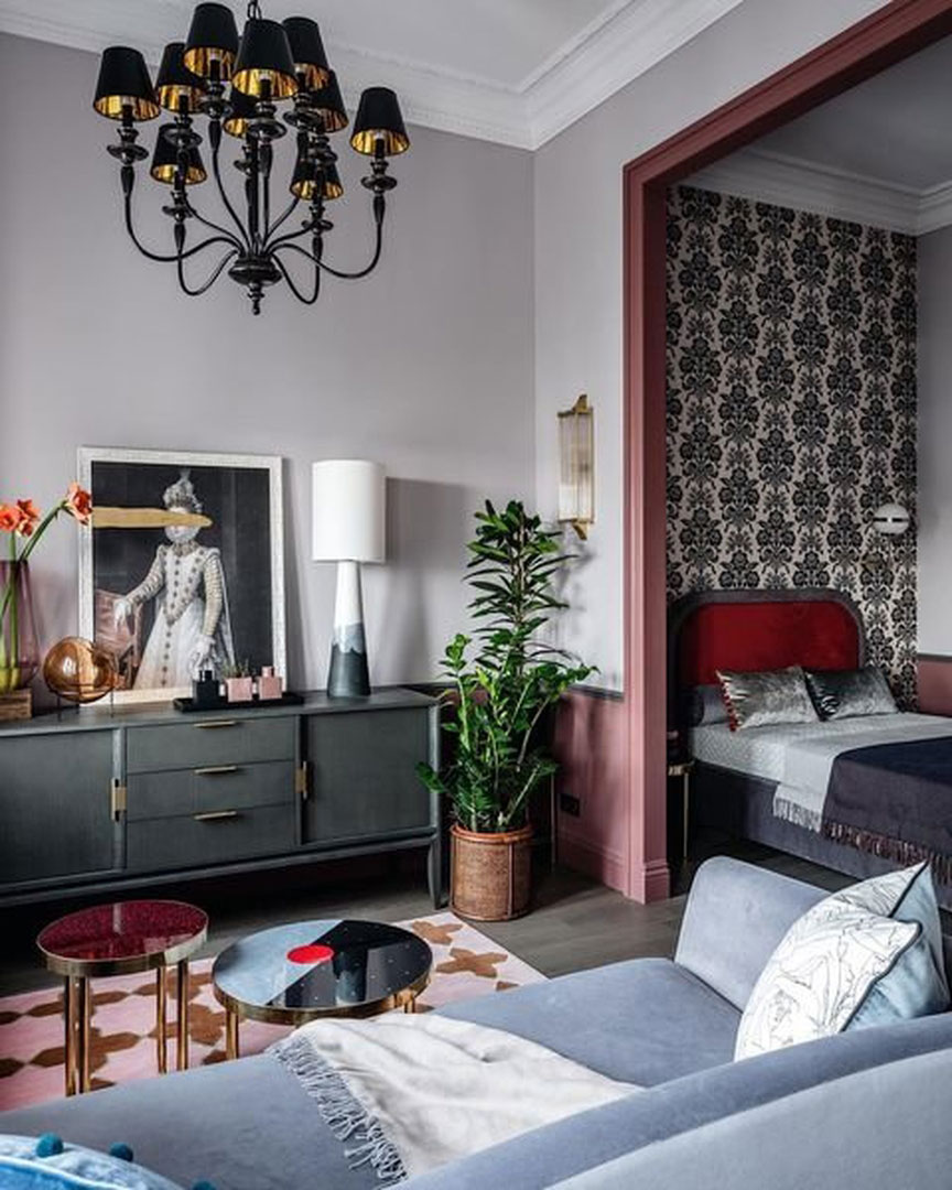 莫斯科彩色小公寓,历史建筑中的活力设计-7