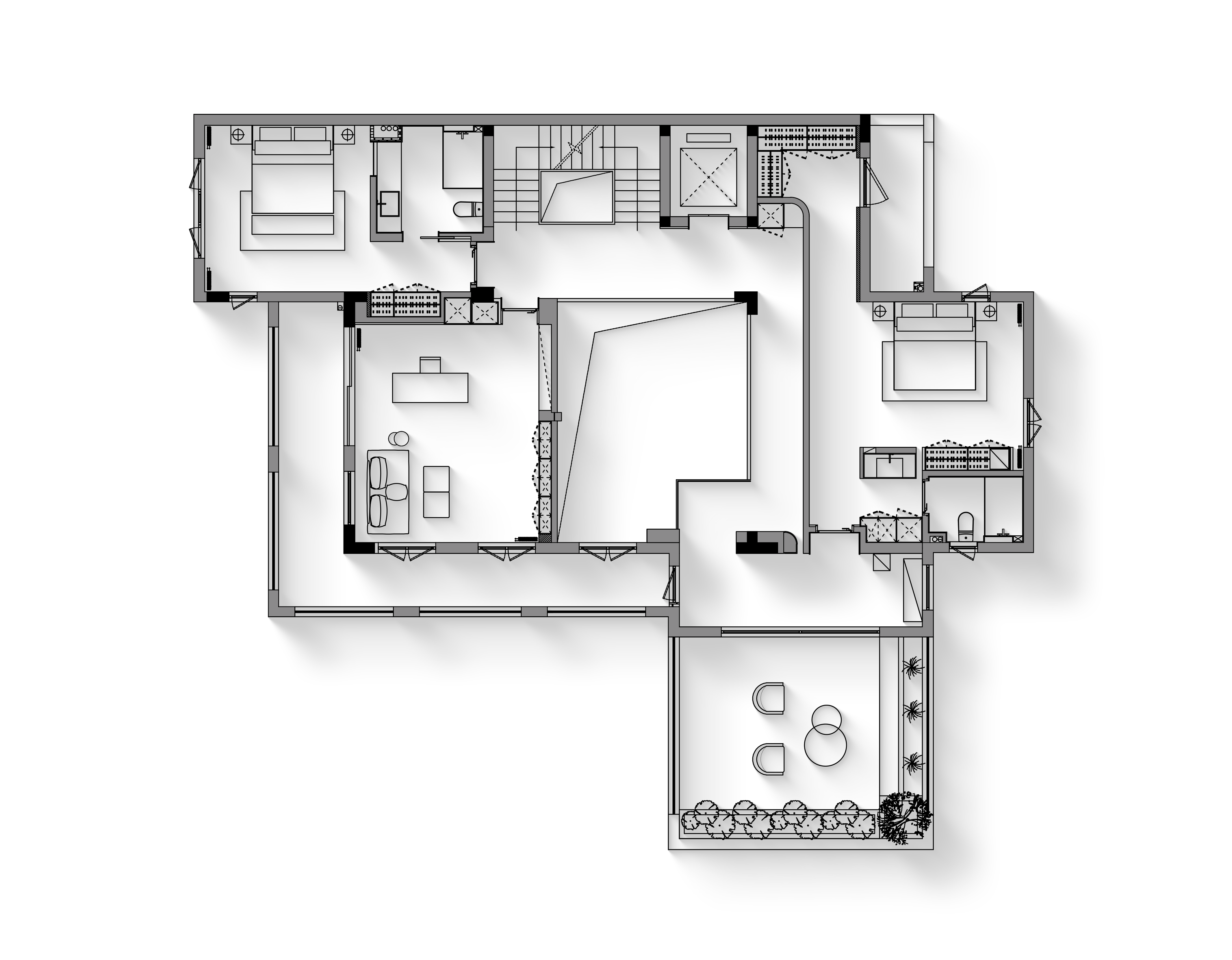 别墅项目丨中国杭州丨硬装辰佑设计,软装颜青软装-82