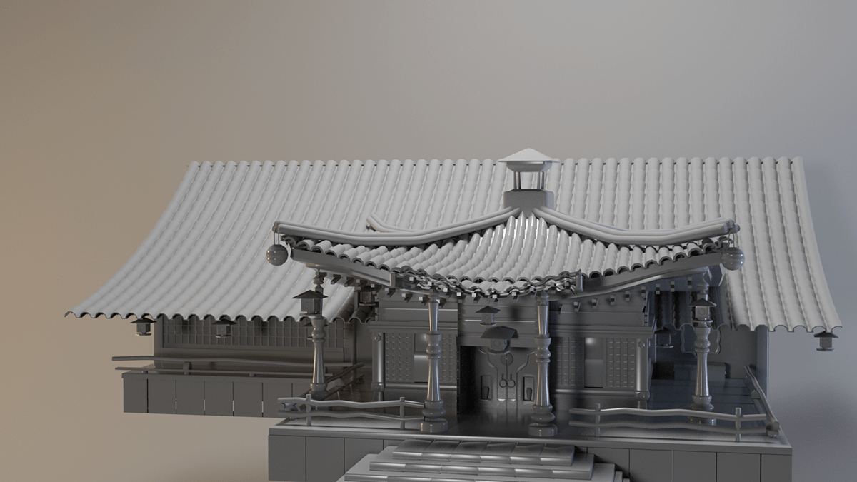 日本风情商业街区设计丨Anastasiya Gushchina-5