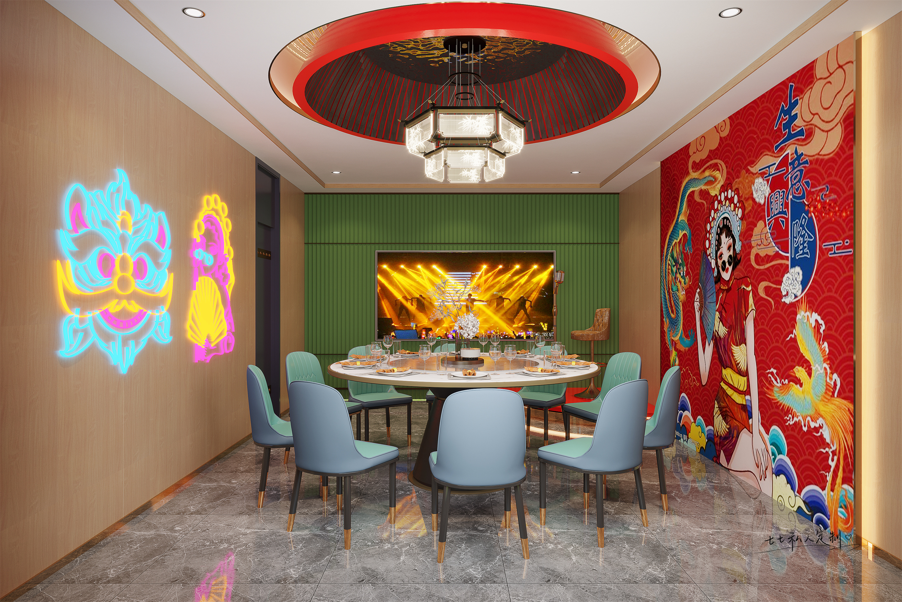 酷炫国潮风烧烤店！-7