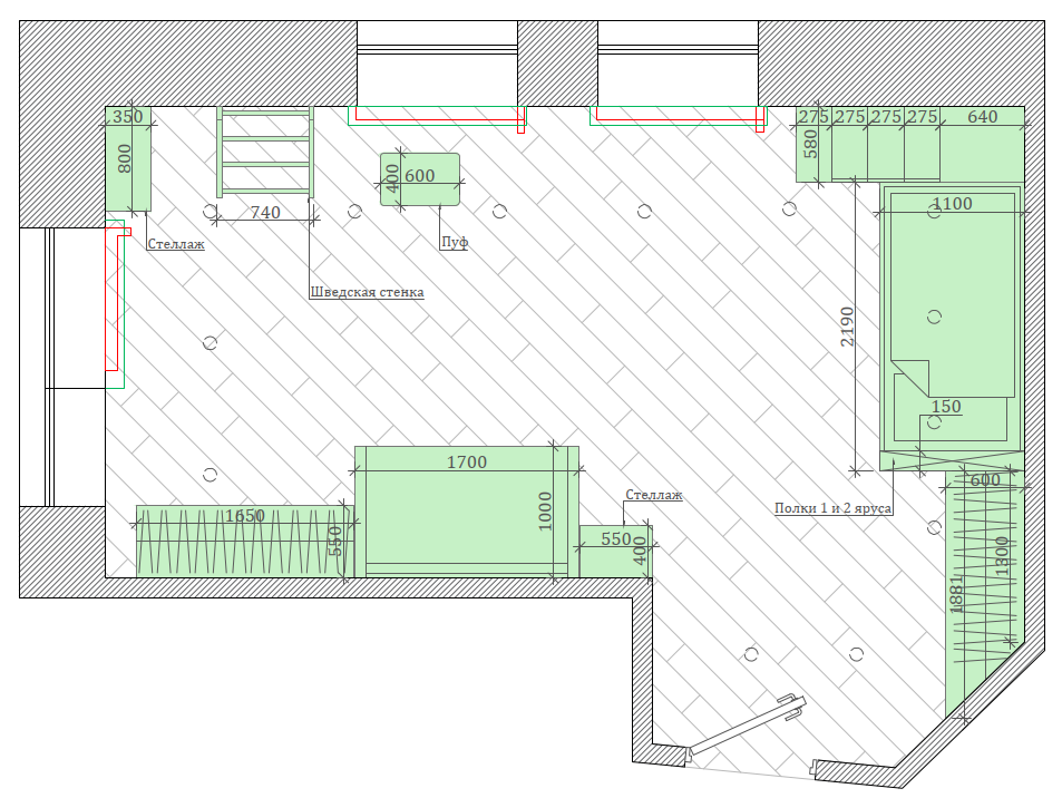 ≡ ➤ Насыщенно-зеленая мебель в детскую 3 мальчиков ⋆ Фабрика мебели «Mamka™» ᐈ Эксперт детского пространства-8