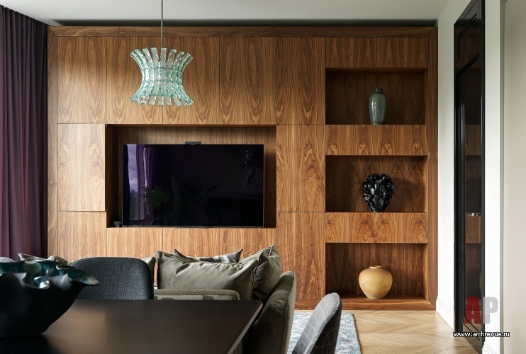 莫斯科带石膏浮雕及定制家具的现代公寓设计丨俄罗斯莫斯科丨Евдокимова Ольга,Зайцева Олеся-17