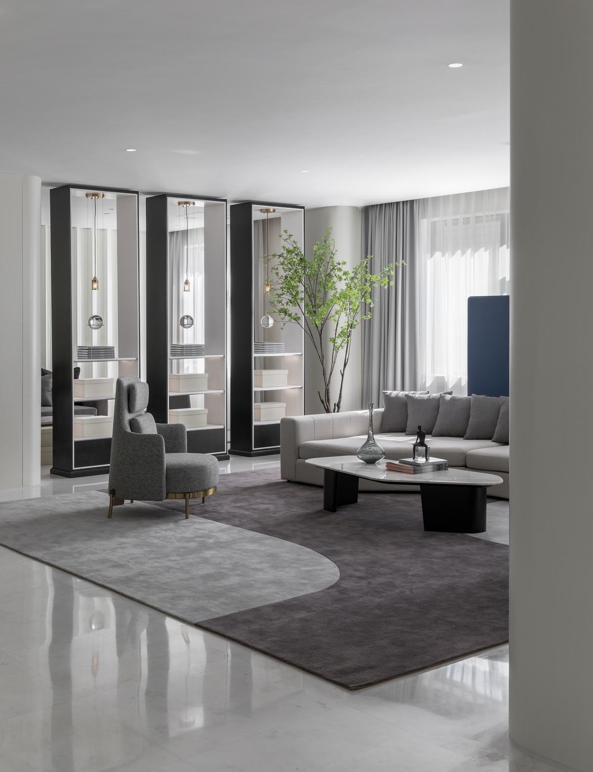 极简、艺术、智能未来的空间 | HY和易国际空间设计-31