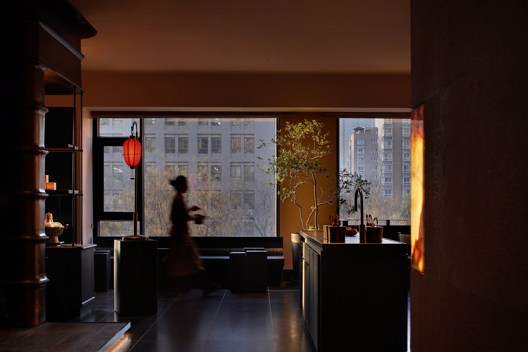 金昆阁·铜锅涮肉丨中国西安丨屋里门外设计-10