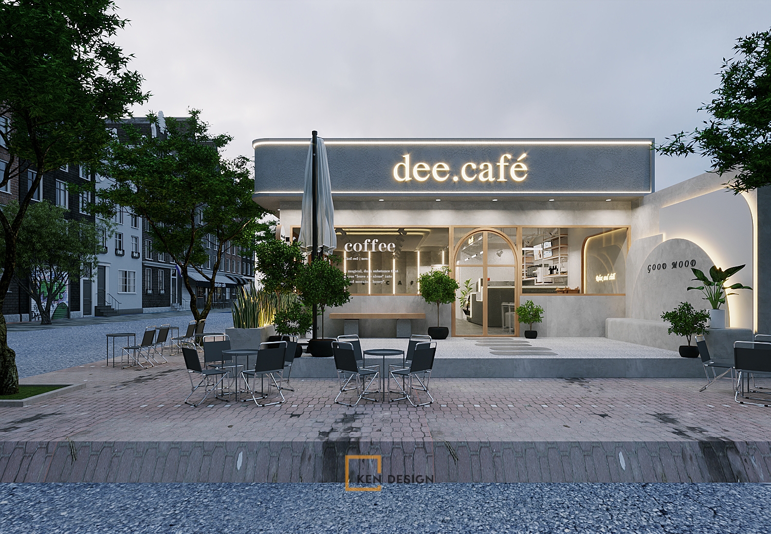 Dee·cafe北江咖啡店设计丨KenDesign-16