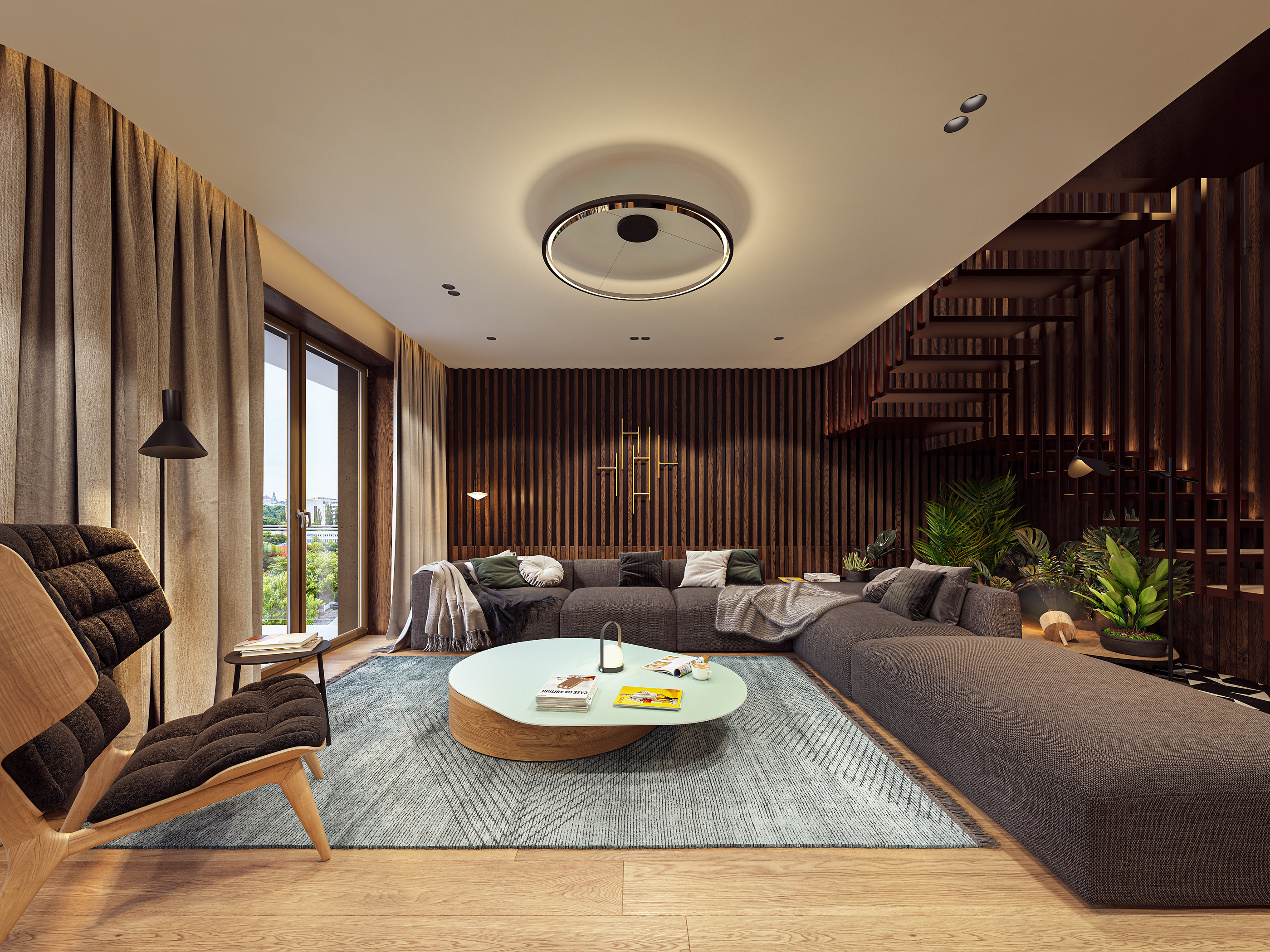 原木质温馨住宅-0