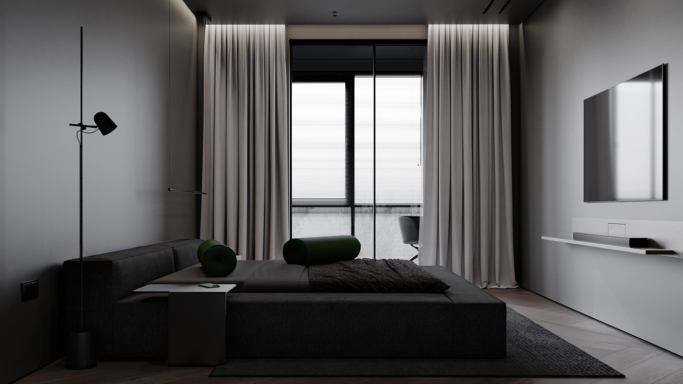 极简黑质感空间  打造精致沉稳住宅！-30