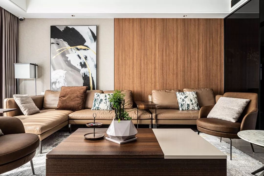 阜阳高档公寓极简主义家居设计,光与材质的完美融合-7