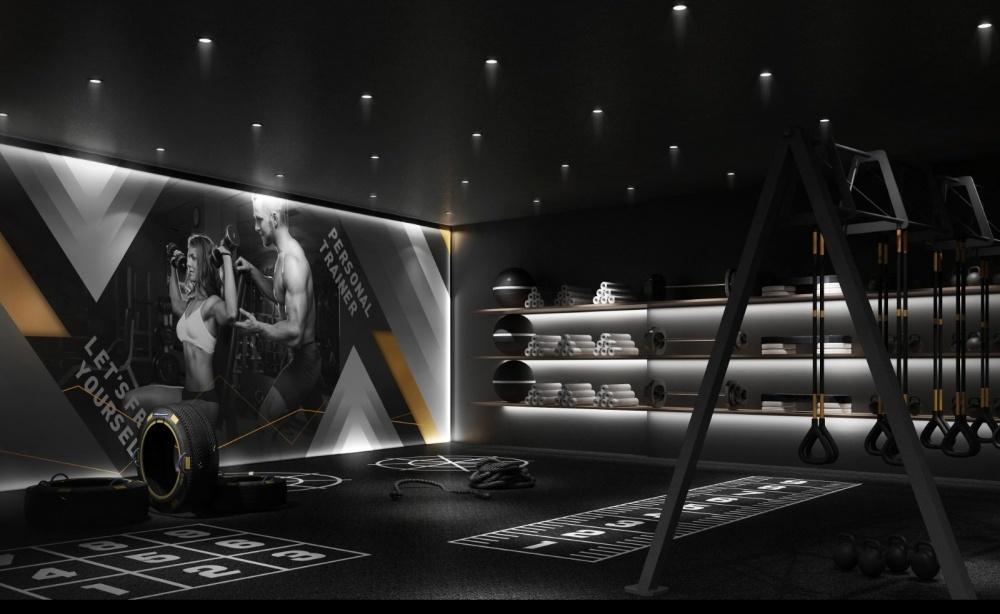 
超现代几何美学时尚风健身房 -5