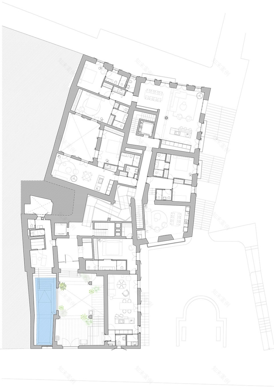 历史与现代的完美融合 | OHLAB 翻新西班牙帕尔马老城区住宅楼-55