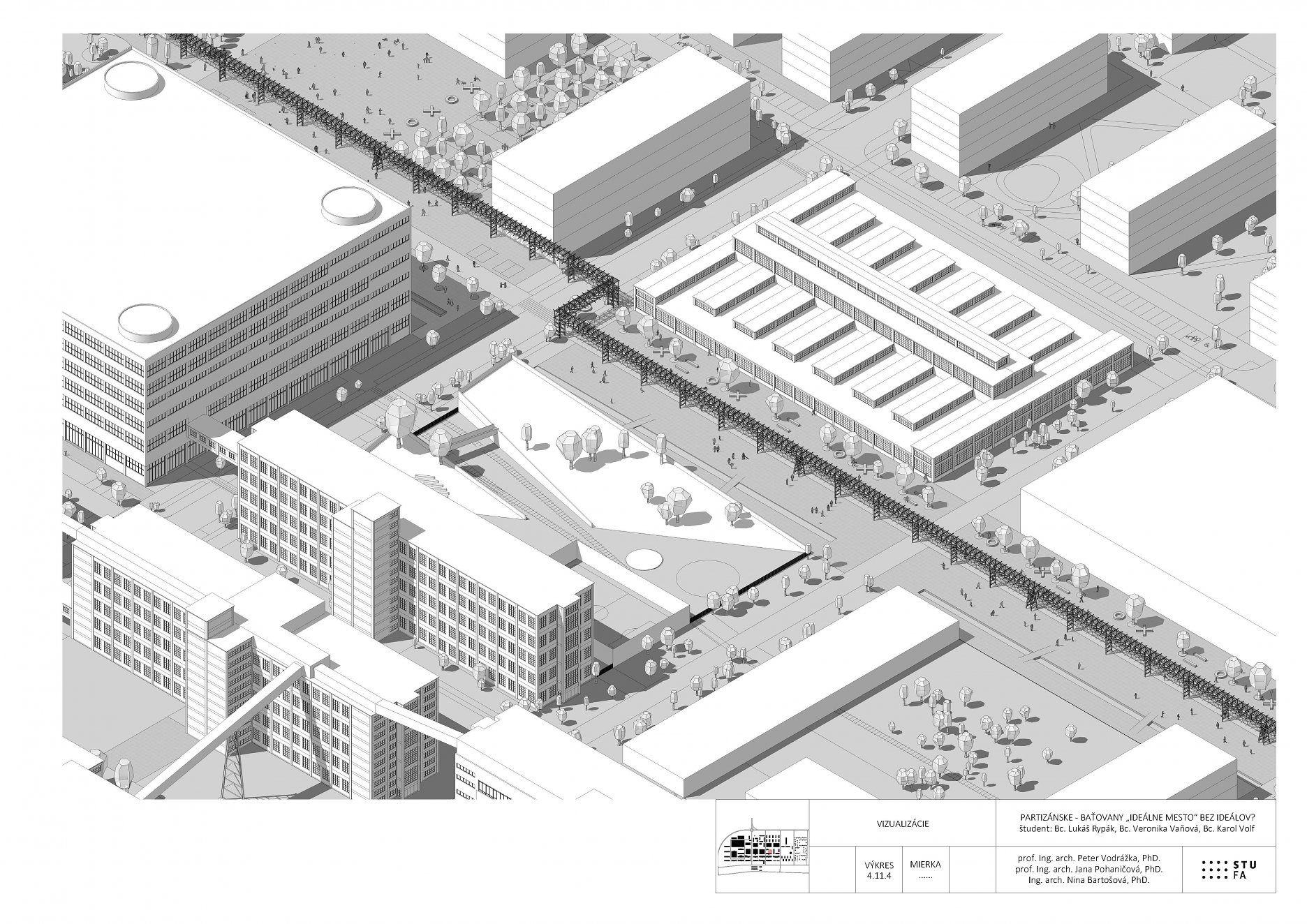 Partizánske  Baťovany工业区复兴设计方案丨斯洛伐克丨Bc. Lukáš Rypák等三人团队,与教授合作-67