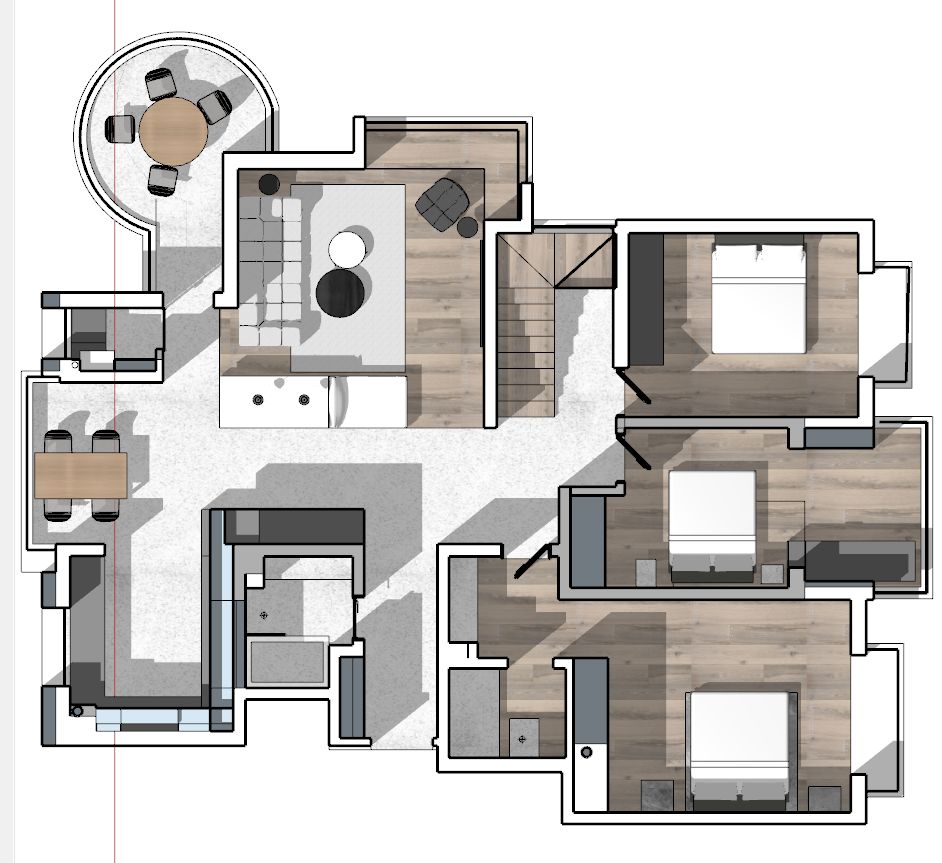 兰亭·望 | 李翔设计师的简约复式空间设计-27