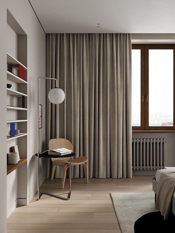 中性色系公寓设计  不一样的设计感-16