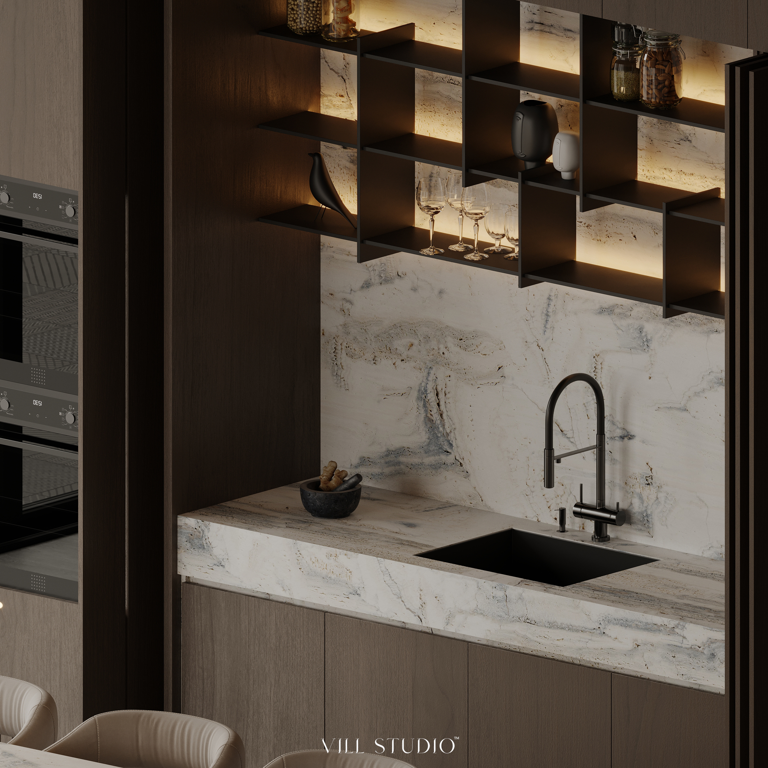 MODERN LUXURY BASEMENT INTERIOR | QATAR-11