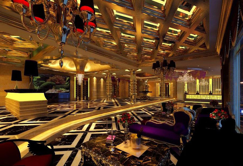 KTV大厅设计案例效果图2-3