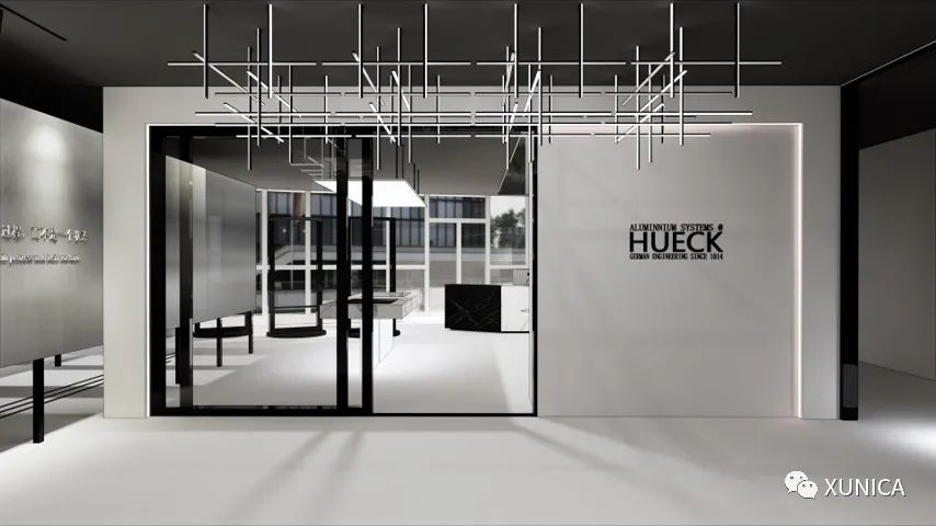 极简黑色魅力，XUNICA DESIGN 打造 HUECK 霍柯铝合金展厅-60