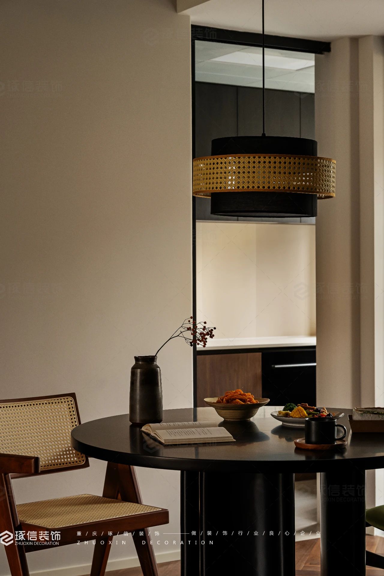 95 平复古风个性自在住宅丨琢信装饰-15