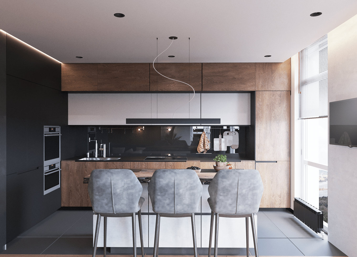 乌克兰基辅简约优雅家居设计-5