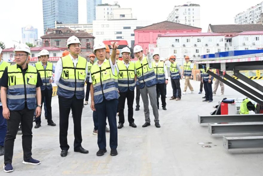 叶卫东调研“未来浦西第一高楼”北外滩91街坊项目-5