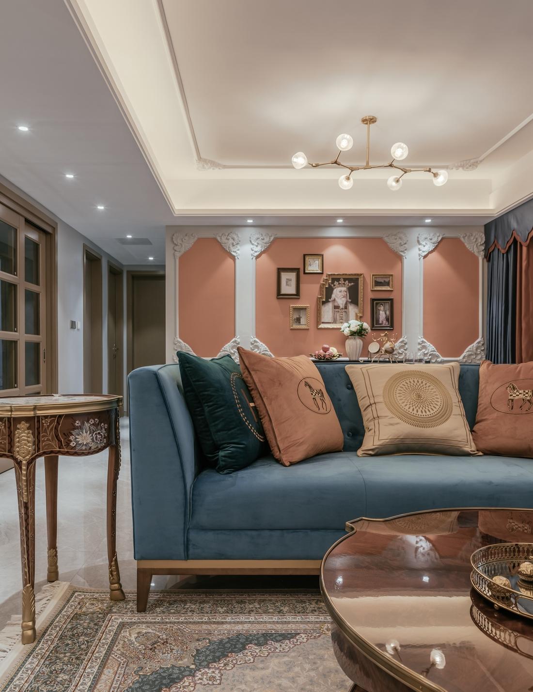 80㎡老屋变身的轻奢艺术空间-15