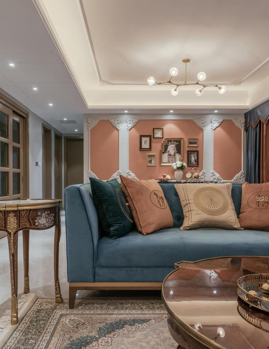 80㎡老屋变身的轻奢艺术空间-15