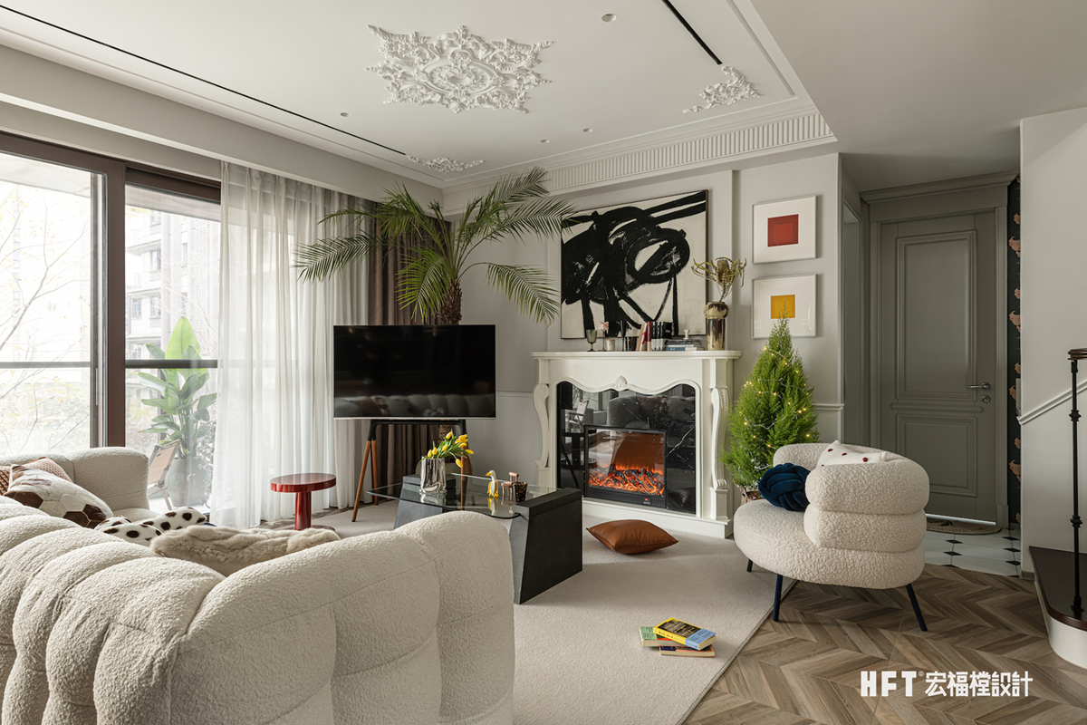 法式混搭住宅设计丨中国成都丨成都宏福樘设计-30