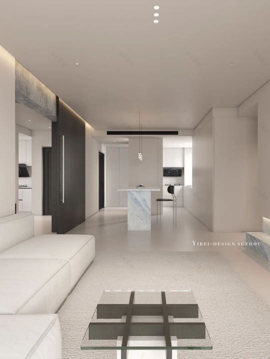 极简白极致美家装设计丨中国苏州丨YIBEI DESIGN-2